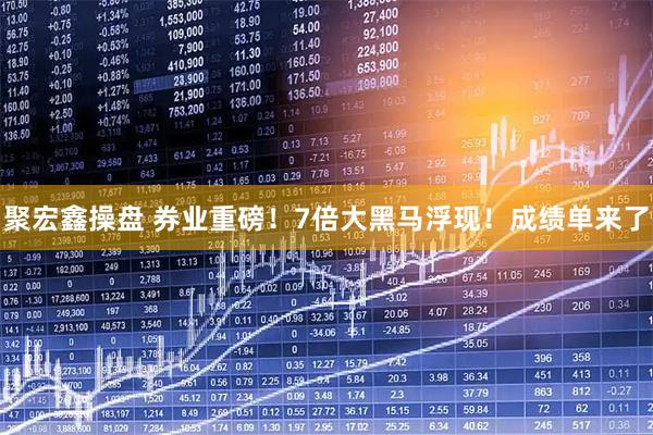 聚宏鑫操盘 券业重磅！7倍大黑马浮现！成绩单来了